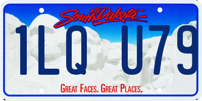 SD license plate 1LQU79