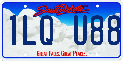SD license plate 1LQU88