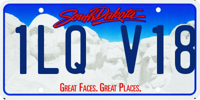 SD license plate 1LQV18
