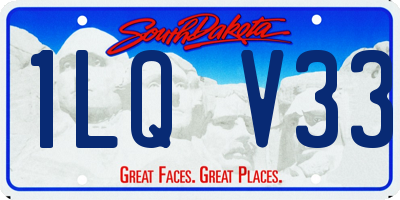 SD license plate 1LQV33