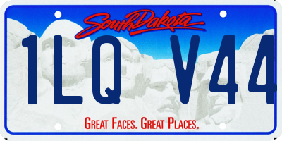 SD license plate 1LQV44