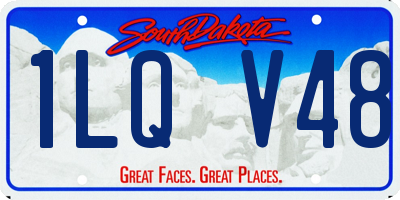 SD license plate 1LQV48