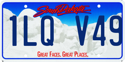 SD license plate 1LQV49