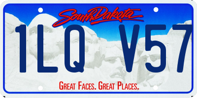 SD license plate 1LQV57