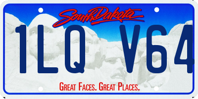 SD license plate 1LQV64