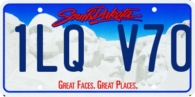 SD license plate 1LQV70