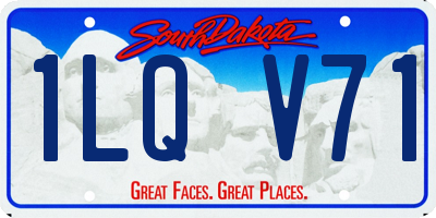 SD license plate 1LQV71