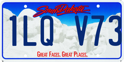 SD license plate 1LQV73