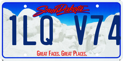 SD license plate 1LQV74