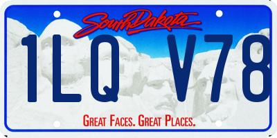 SD license plate 1LQV78