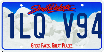 SD license plate 1LQV94