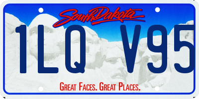 SD license plate 1LQV95