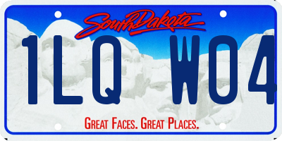 SD license plate 1LQW04