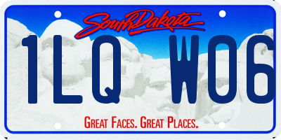 SD license plate 1LQW06