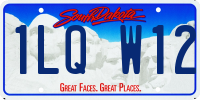 SD license plate 1LQW12