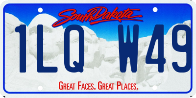 SD license plate 1LQW49