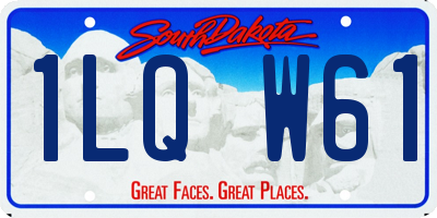 SD license plate 1LQW61
