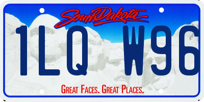 SD license plate 1LQW96