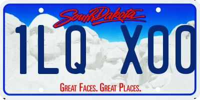 SD license plate 1LQX00