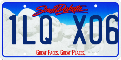 SD license plate 1LQX06