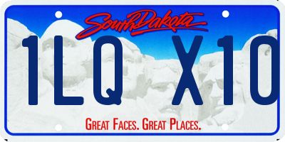 SD license plate 1LQX10