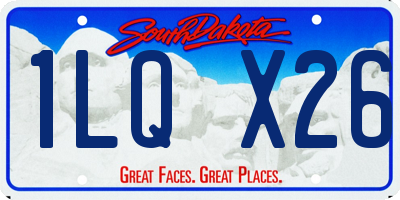 SD license plate 1LQX26