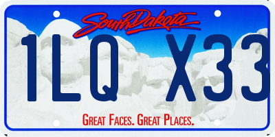 SD license plate 1LQX33
