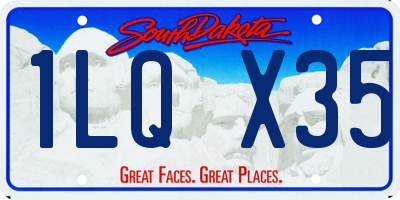 SD license plate 1LQX35