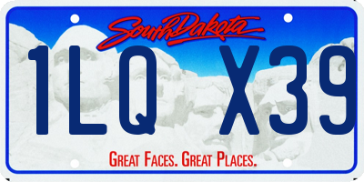 SD license plate 1LQX39