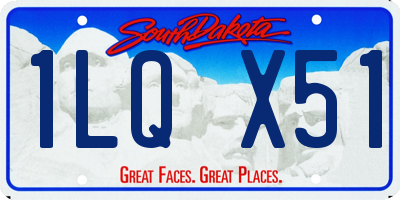 SD license plate 1LQX51