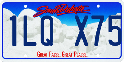 SD license plate 1LQX75
