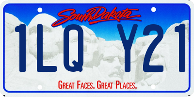 SD license plate 1LQY21