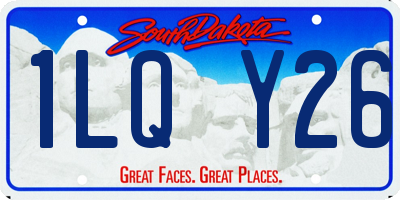 SD license plate 1LQY26