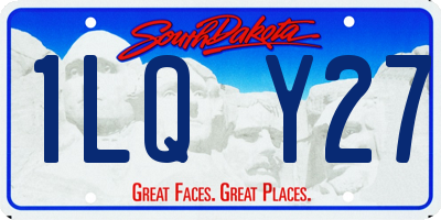 SD license plate 1LQY27