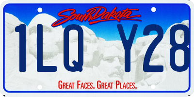 SD license plate 1LQY28