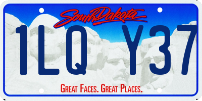 SD license plate 1LQY37