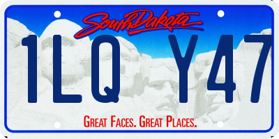 SD license plate 1LQY47
