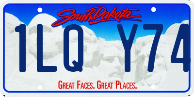 SD license plate 1LQY74