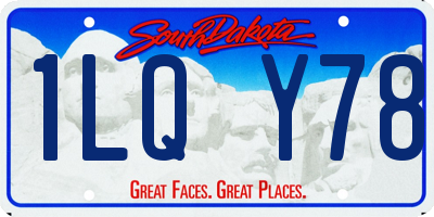SD license plate 1LQY78