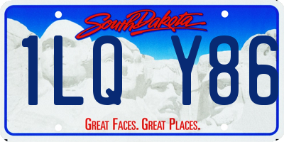SD license plate 1LQY86