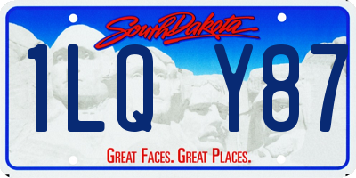 SD license plate 1LQY87