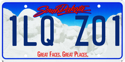 SD license plate 1LQZ01