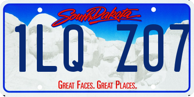 SD license plate 1LQZ07