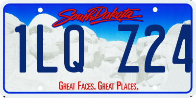 SD license plate 1LQZ24