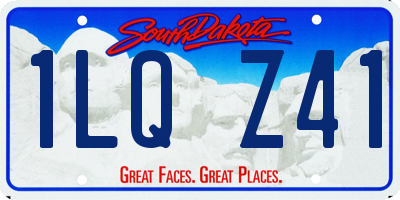 SD license plate 1LQZ41