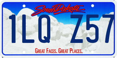 SD license plate 1LQZ57