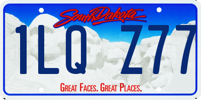 SD license plate 1LQZ77