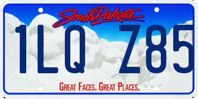 SD license plate 1LQZ85
