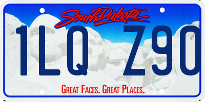 SD license plate 1LQZ90