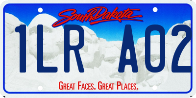 SD license plate 1LRA02